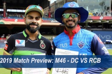 IPL 2019 Match Preview M46 - DC VS RCB